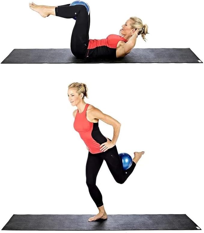 2 Pack Exercise Balls, 8-9 Inch Mini Pilates Yoga Balls, Anti-Burst Small Fitness Balls for Pilates, Yoga, Core Training and Physical Therapy, Improves Balance