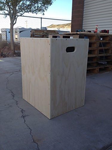 3 in 1 Plyometric Box: 16"x20"x24" Flatpack