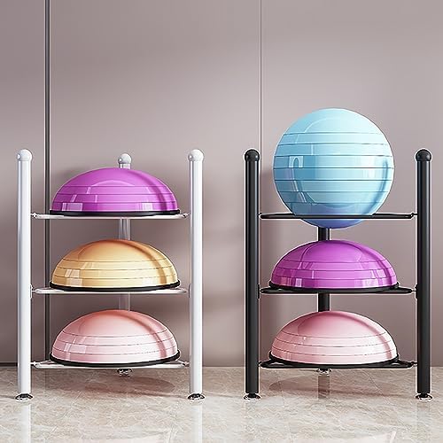 Balance Ball Storage Rack - Home Gym Equipment Organizer for Exercise Balls, 3/5/6/7 Tier Floor Stand for Bosu, Slam, Bowling, and Medicine Balls