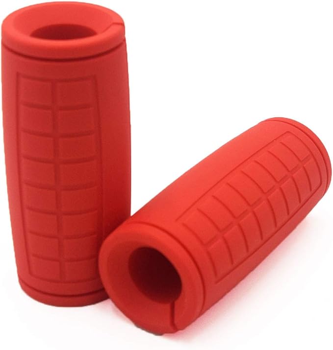 qibylift Dumbbell Handles Grips, Firm Rubber Barbell Grips Fit for Standard Barbell - Dumbell Handles, Silicone Rubber Barbell Grips for Weight Lifting Cable Attachments & Fitness Training