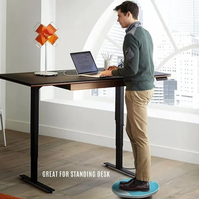 Yes4All Wobble Balance Board, Plastic Stability Trainer with Handles for Standing Desk, Core Training & Home Gym Workout