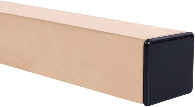 Ezprotekt Furniture Sliders for Carpet, 2.5 inch Square Self Adhesive Furniture Movers Sliders for Carpet, 16 Pcs Self Stick Furniture Moving Pads for Chair Table Desk Bed Sofa Couch (Black)