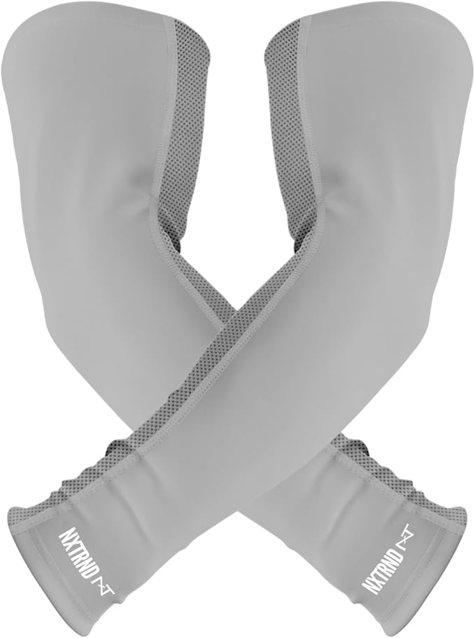 1 Pair Nxtrnd Compression Arm Sleeves for Men, Breathable Football, Basketball, Baseball Accessory, Adult & Kids