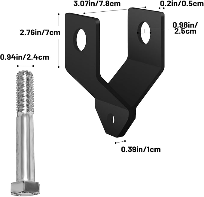 Power Rack Shackle Band Attachment Custom Pulley System Accessories,Squat Rack Crossmember Shankle Bolts DIY Cage Add on LAT Pull Down Bar Tool for Grm