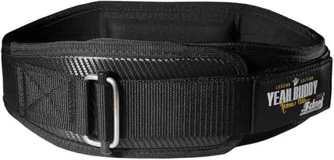 Schiek Sports Ronnie Coleman 4004 Weightlifting Belt - Limited Edition Yeah Buddy - 4 Inch Carbon Fiber and Nylon Material Lifting Belt