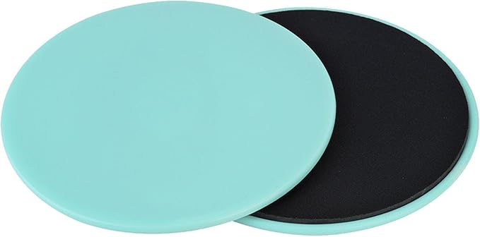 Fitness Disc Slides, 2pcs Discs Slider Fitness Disc Exercise Sliding Plate Sliding Discs Fitness Core Slider Workout for Gym, Home, Yoga, Pilates(Light Green)