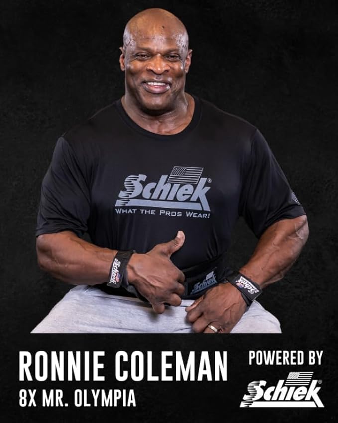 Schiek Sports Ronnie Coleman 4004 Weightlifting Belt - Limited Edition Yeah Buddy - 4 Inch Carbon Fiber and Nylon Material Lifting Belt