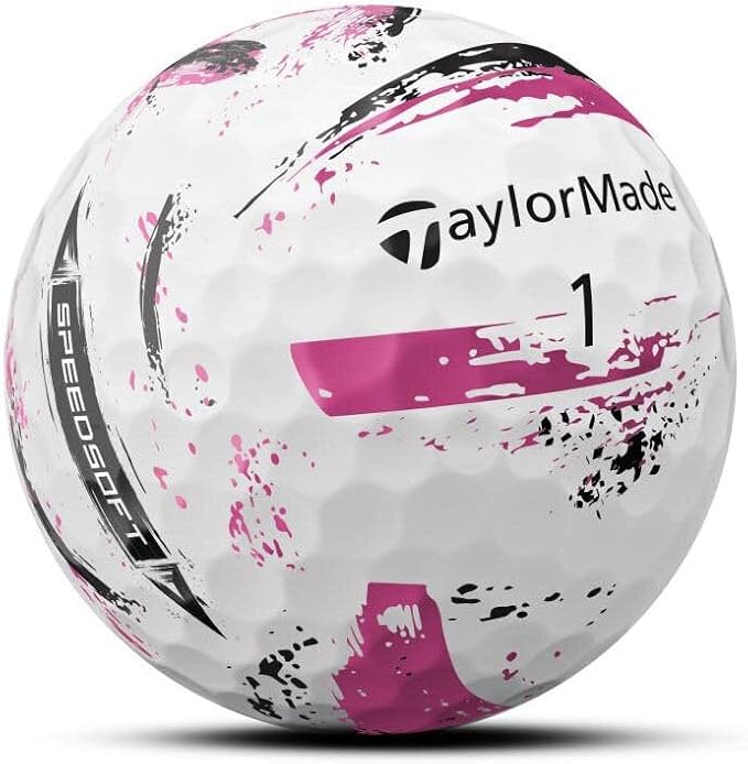 TaylorMade SpeedSoft Golf Balls, Maximum Distance with Ultra-Soft Feel, Perfect for Off The Tee and Around The Green