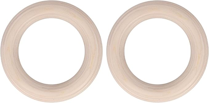 Gymnastics Rings, Birch Wooden Gym Rings For Pull Up, Calisthenics, Workout, Exercise, Home Fitness Training(28mm 15cM)