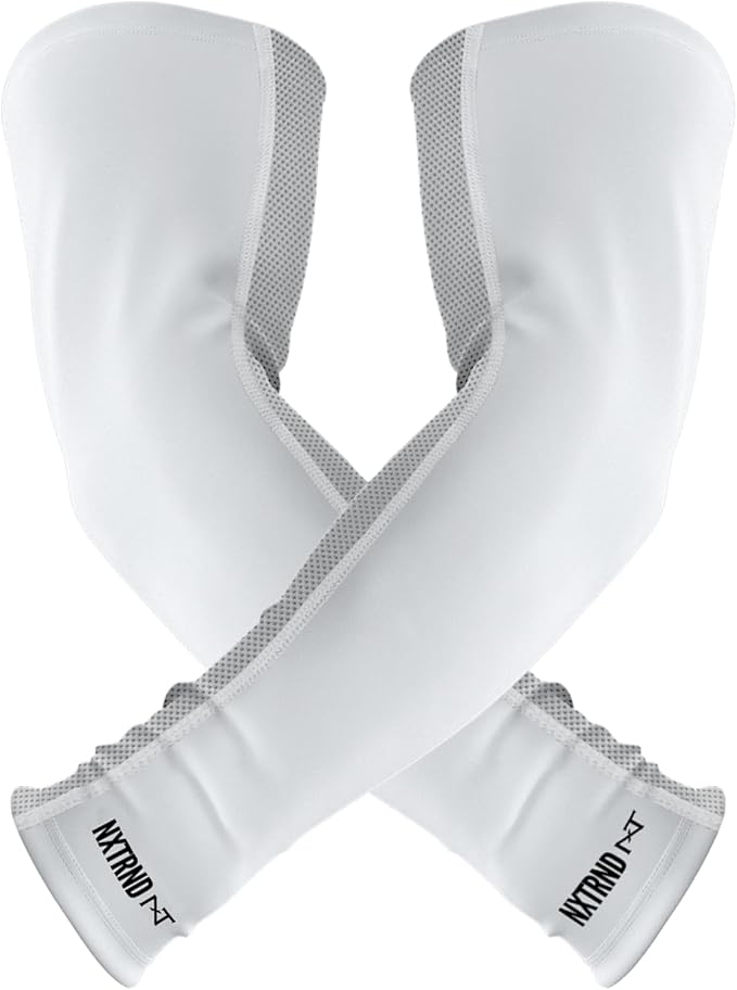 1 Pair Nxtrnd Compression Arm Sleeves for Men, Breathable Football, Basketball, Baseball Accessory, Adult & Kids
