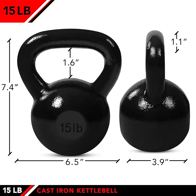 JFIT Kettlebell Weights Cast Iron