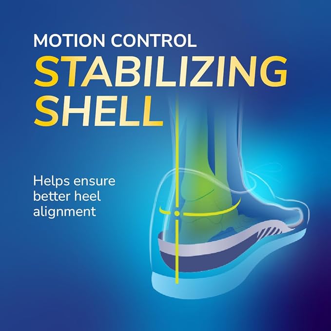 Dr. Scholl’s Flat Feet Support Insoles for Men, Size 8-14: Immediately Relieve Discomfort, Cradle Feet & Improve Ankle Alignment, Due to Overpronation, Low & Fallen Arches, Reduces Lower Body Stress