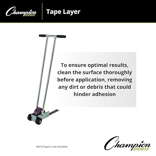 Champion Sports Floor Marking Tape Layer - Uses Single Sided Tape 1" and 2"Wide - Schools, Gyms, Restaurants