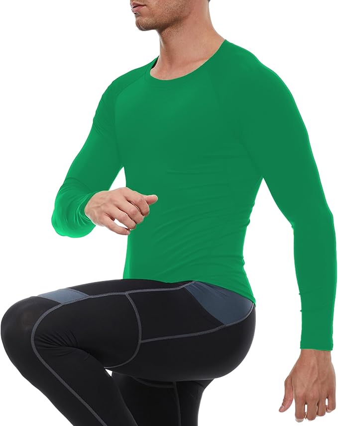 SPVISE 1 or 3 Pack Men's Compression Shirts Long Sleeve Workout Gym T-Shirt Running Top Cool Dry Sports Baselayer Undershirts