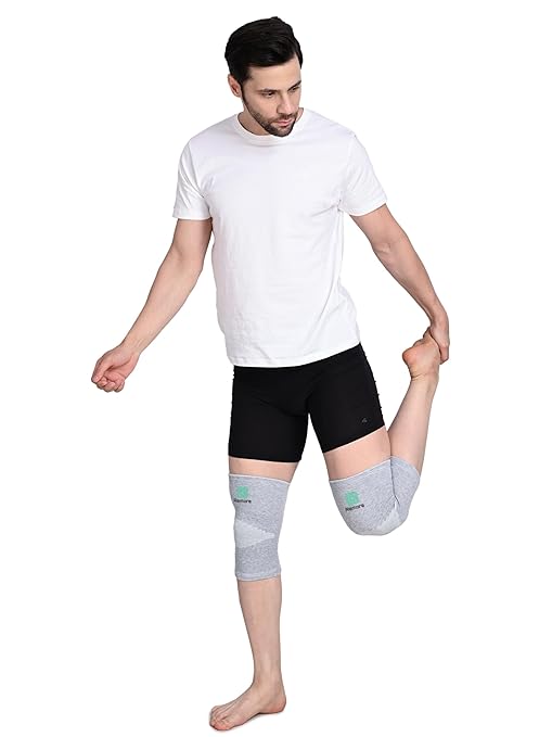 Bamboo Knee Compression Sleeve for Men and Women Bamboo Knee Brace for Men and Women Knee Pain, Gym, Running, Basketball, Meniscus Tear, Sports, Joint Pain Relief, Injury Recovery (64-70cm Thigh) (XXX-Large)