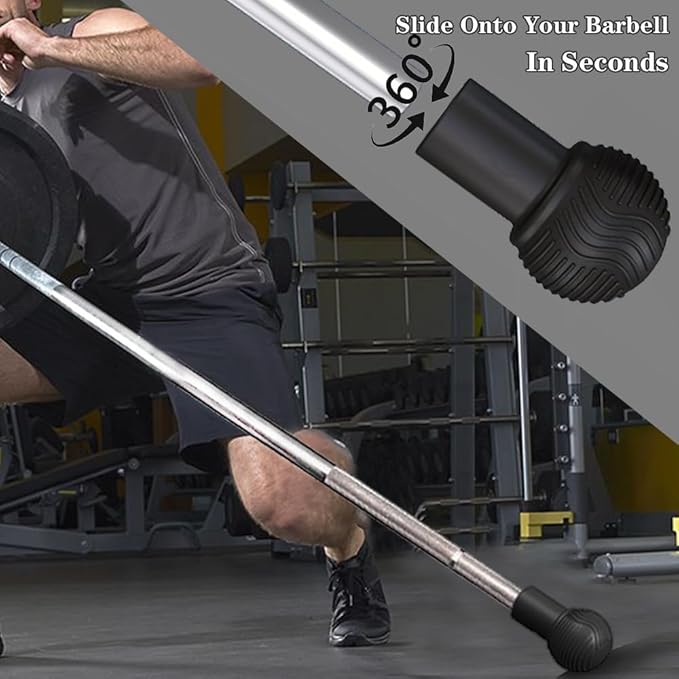 Landmine Attachment for Barbell, Turn Any Surface into a Barbell Landmine Exercise-Press, Row, Spin, Rotation, t bar Row and More, Fits 2'' Olympic Bars