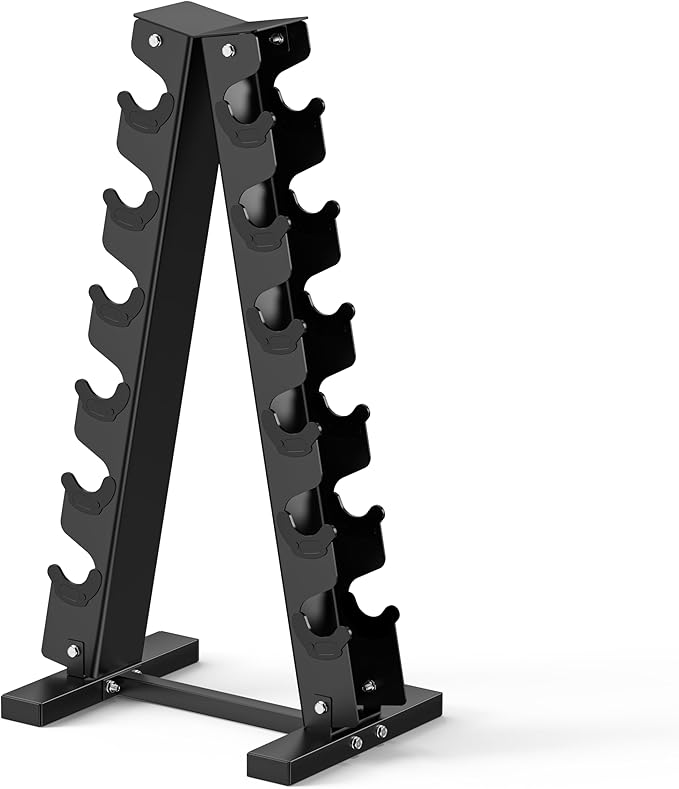 HANDBODE Dumbbell Rack A Frame Weight Rack Stand Dumbbell Weight Storage for Home Gym, Space-Saving Weight Stand for Home Gym