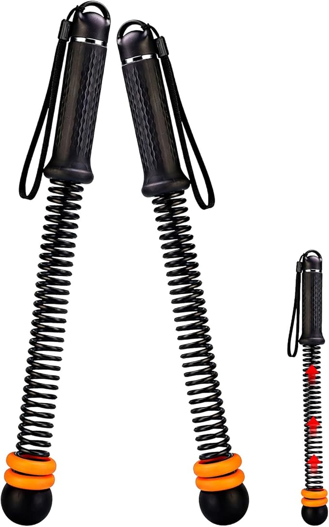 Adjustable Ropeless Battle Ropes with Weights — Portable Cordless Home Gym Equipment for Men & Women, Quiet Low-Impact Full-Body Workout Tool, Ideal for HIIT, Cardio, Strength & Fat Burning (Black)