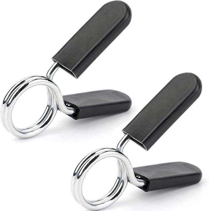 Hididi 1 inch (25 mm) Barbell Spring Clip Collars,Great for 1'' Diameter Bar Clip Clamps for Dumbbell Ordinary Barbell Spring Lock Collars for Weightlifting & Strength Training
