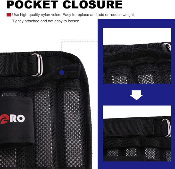 Wrist Ankle Weights with Removable Steel Bars, 1 Pair Adjustable Arm Leg Weights for Men and Women, No Leakage Design, Weighted Wrist Bands for Walking Jogging Yoga Pilates