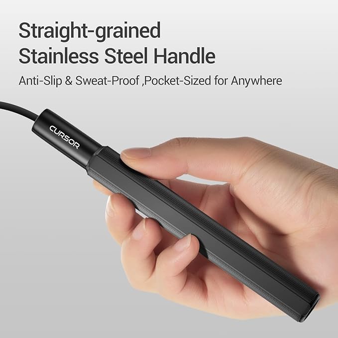 Jump Rope, Tangle-Free Rapid Speed Jumping Rope Cable with Ball Bearings for Women, Men, and Kids, Adjustable Steel Jump Rope Workout with Aluminum Alloy Handles for Fitness, Home Exercise Slim Body
