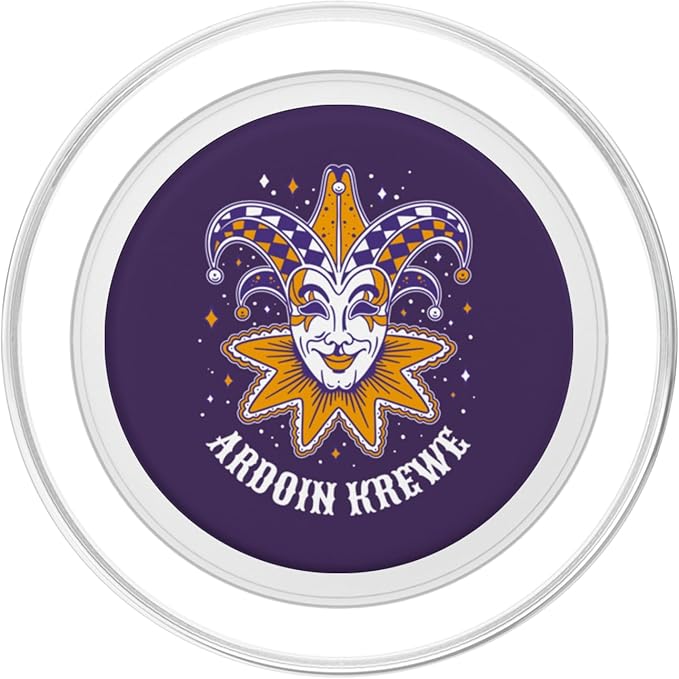 Colorful Mardi Gras Ardoin Krewe Family Fat Tuesday PopSockets PopGrip for MagSafe