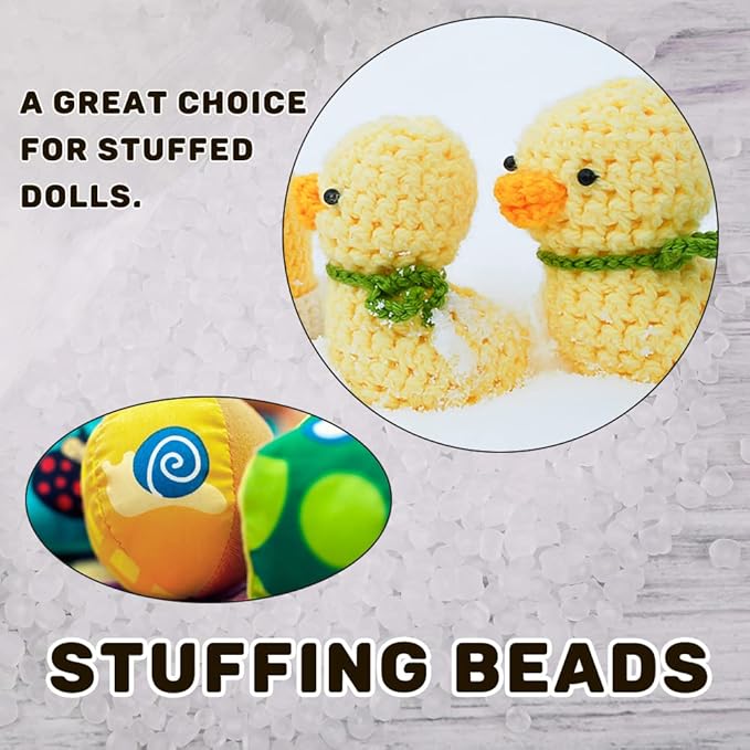300g/10.58oz Premium Stuffing Beads, Stuffing for Stuffed Animals, Sandbags, Filled Beads Weighted Stuffing Bead for Halloween Christmas Craft DIY Decor