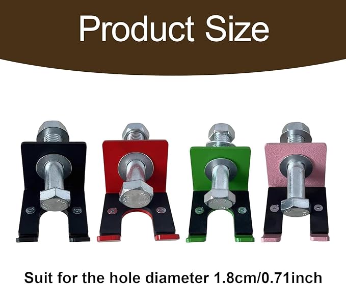 Yiju Barbell Holder Barbell Hanger for Power Rack for Curl Bar for 18mm Hole Fitness Equipment Accessory Garage Gym Bar Hanger