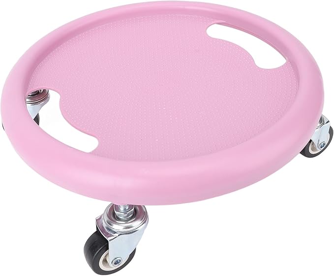 360° Disc Wheel Roller Trainer,Portable Sliding Exercise Discs for Core Strength Full Body Workout Home Gym Fitness Equipment (Pink)