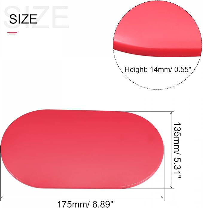 uxcell Exercise Core Sliders, Oval Glider Discs with Feet Cover, Dual Sided Usage in Home Gym for Full Body Workout