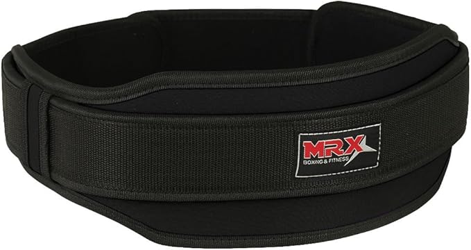MRX Weight Lifting Belt with Double Back Support Gym Training 5" Wide Belts 11 Colors