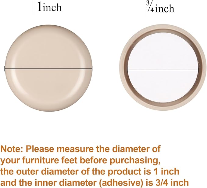 24 PCS Self-Stick Furniture Sliders,1 Inch Furniture Glides for Carpet,Furniture Moving Pads for Furniture-Adhesive Carpet Sliders