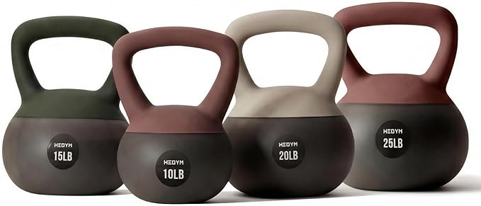 WeGym Soft Kettlebells with Cushioned Impact-Resistant Base and Anti-Slip, Wide-Grip Handle for Home Workouts, Weightlifting, and Full Body Strength Training