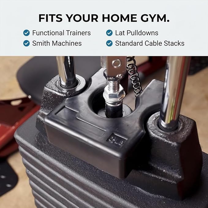 Body-Solid Weight Stack Adapter Plates - Add More Resistance to Your Weight Machines for Improved Results