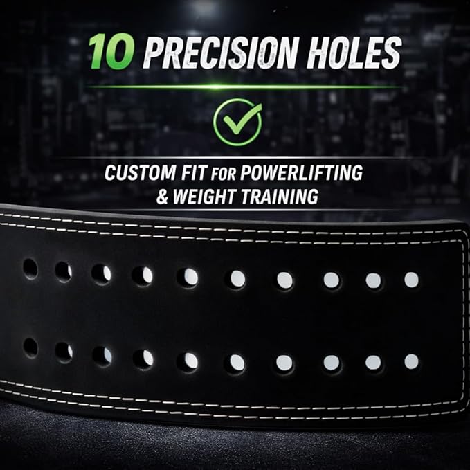 Harcos 13mm Premium Full Grain Leather Lever Weight Lifting Belt for Men & Women – Premium Gym Belt for Powerlifting, Squats, Deadlifts – Heavy Duty Lever Buckle – Weightlifting Belt for Gym Training & Bodybuilding