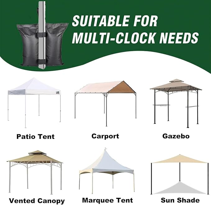 280 LBS Extra Large Canopy Weights Bag Leg Weight for Pop up Canopy Tent, Sand Bags for Patio Umbrella Instant Outdoor Sun Shelter