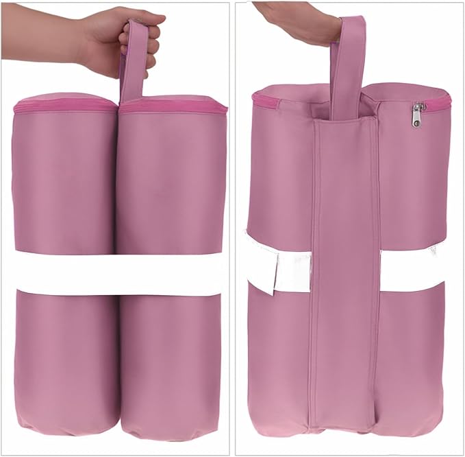 White Sand Bag for Canopy Weights, Heavy Duty Sandbags for 10 x10 12x12 Pop Up Beach Tent Leg, Patio Furniture, Photography Backdrop Stand, Vendor Pergola
