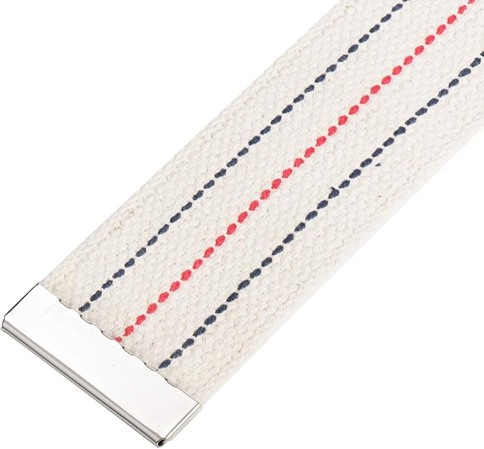 COW&COW Transfer and Gait Belt with Metal Buckle - Transfer Walking and Standing Assist Aid For Caregiver Nurse Therapist 2 inches (Beige with Stripes, 60")