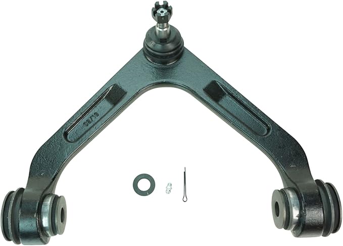 TRQ Front Left Upper Control Arm with Ball Joint Steel Compatible with 2003-2005 Dodge Ram 2500 2003-2005 Ram 3500
