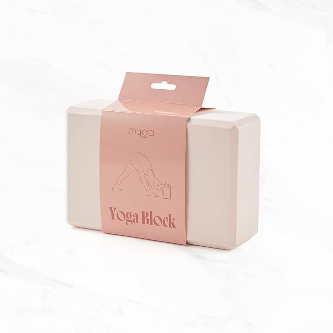 MYGA Yoga Block,Lightweight EVA Foam Yoga Brick,High Density Non-Slip Block for Yoga Poses, Pilates, Balance and Flexibility