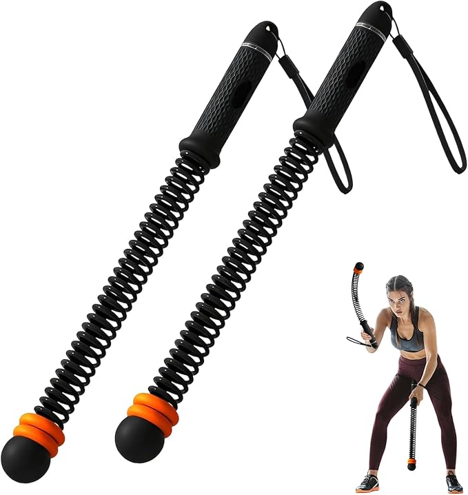 2 PCS Weighted Ropeless Battle Ropes,Portable Cordless Battle Ropes for Home Gym,Adjustable Resistance Portable Cordless Jump Rope Workout Equipmen,Exercise Rope for Strength Building, HIIT(Black)