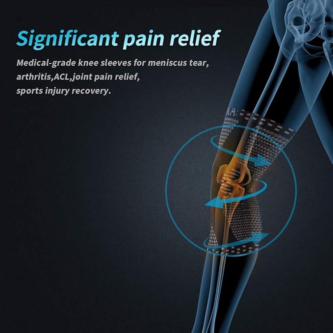 NEENCA Professional Knee Brace for Women/Men, Knee Support with Patella Pad & Side Stabilizers, Compression Knee Sleeve for Knee Joint Pain, Meniscus Tear, ACL, PCL, Runner, Workout