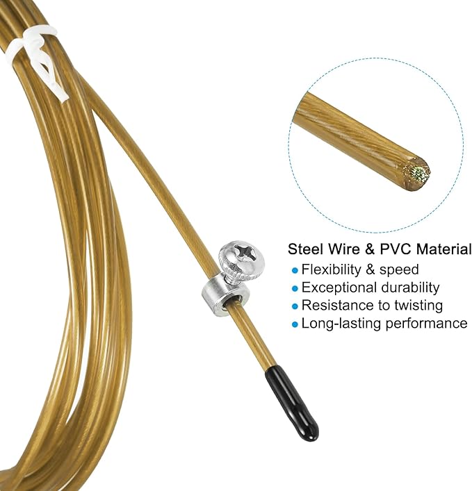 PATIKIL Speed Jump Rope Replacement Cable Professional Skipping Rope Steel Wire Replace for High Speed Jump Ropes