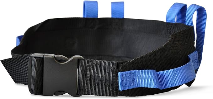 NYOrtho Transfer Gait Belt - 6 Heavy Handles (25 Pack) - Gate Belt with Easy Fasten Buckle - Lift Assist for Elderly and Patient Care | Adjustable Size 28” to 55”