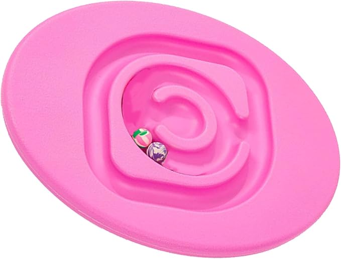 shenruifa Maze Balance Board, Conduct Perception Training Snail Balance Board Enhance Coordination Abilities Balancing Games for Indoor Play (Pink)
