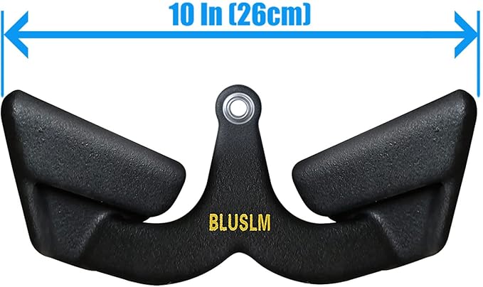 LAT Pull Down Bar for Cable Machine, LAT Pulldown Attachments T-bar V-bar Cable Attachment for Gym, Back Tricep Strength Training Handle