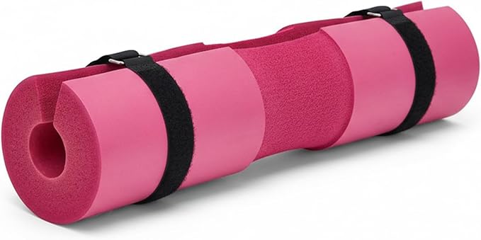 Garvee Barbell Pad, Hip Thrust Pad for Leg Training, Non-slip Thick Foam Squat Pad for Glute Support and Neck & Shoulder Protection with Two Straps, Fits All Olympic Barbell and Smith Machine