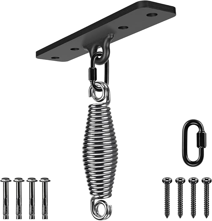 Dolibest Heavy Bag Hangers Brackets, Punching Bag Hangers, Heavy Bag Ceiling Mount for Body Weight Strength Training Systems, Aerial Yoga Swing & Hammock, Resistance Band