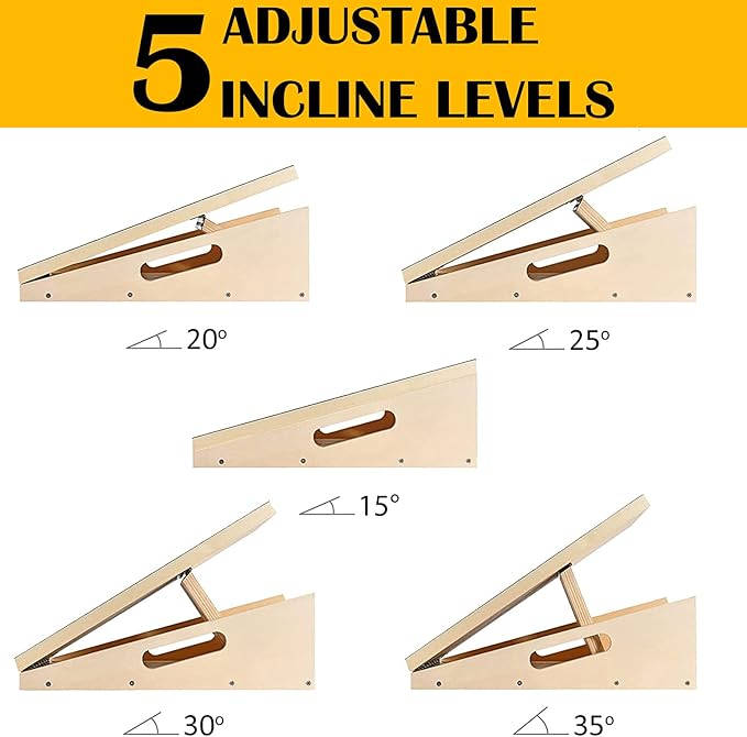 MUCITAGF Professional Slant Board, Adjustable Incline Board and Calf Stretcher, Slant Board for Calf Stretching, Calf Stretch Board