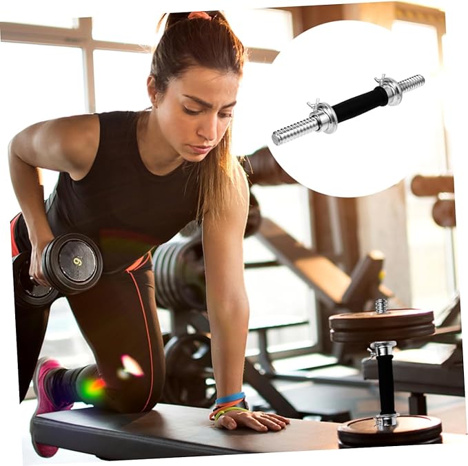 1pc Professional Electroplating Dumbbell Bar for Weightlifting Rod Secure Grip for Strength Training for Gym and